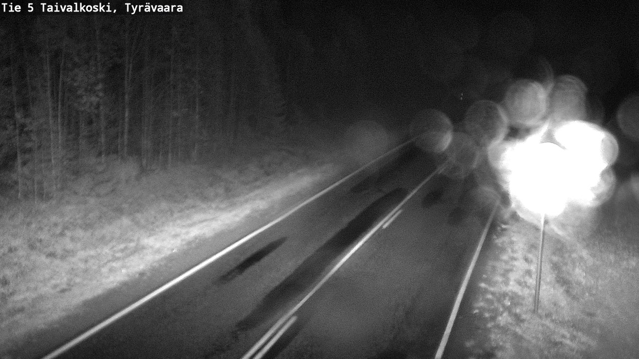 Weather Camera Image Road 5 Taivalkoski, Tyrävaara, Taivalkoski, Pohjois-Pohjanmaa