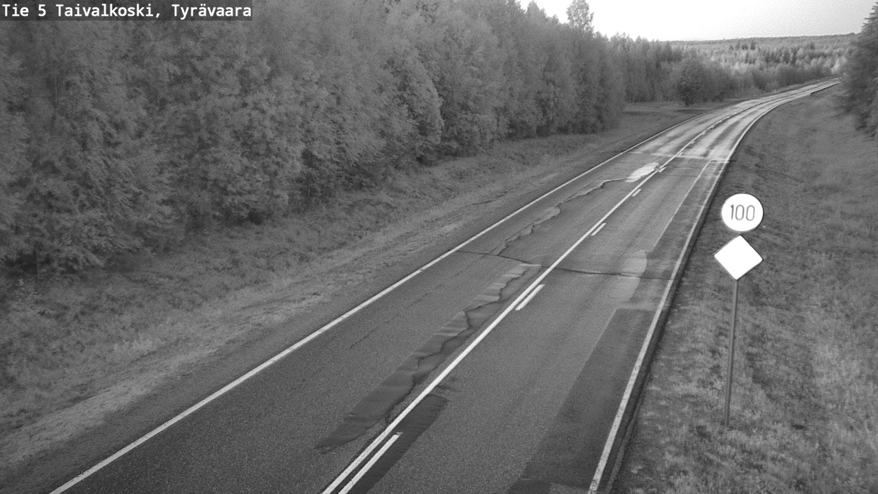 Kelikamerat Kuva Tie 5 Taivalkoski, Tyrävaara, Taivalkoski, Pohjois-Pohjanmaa