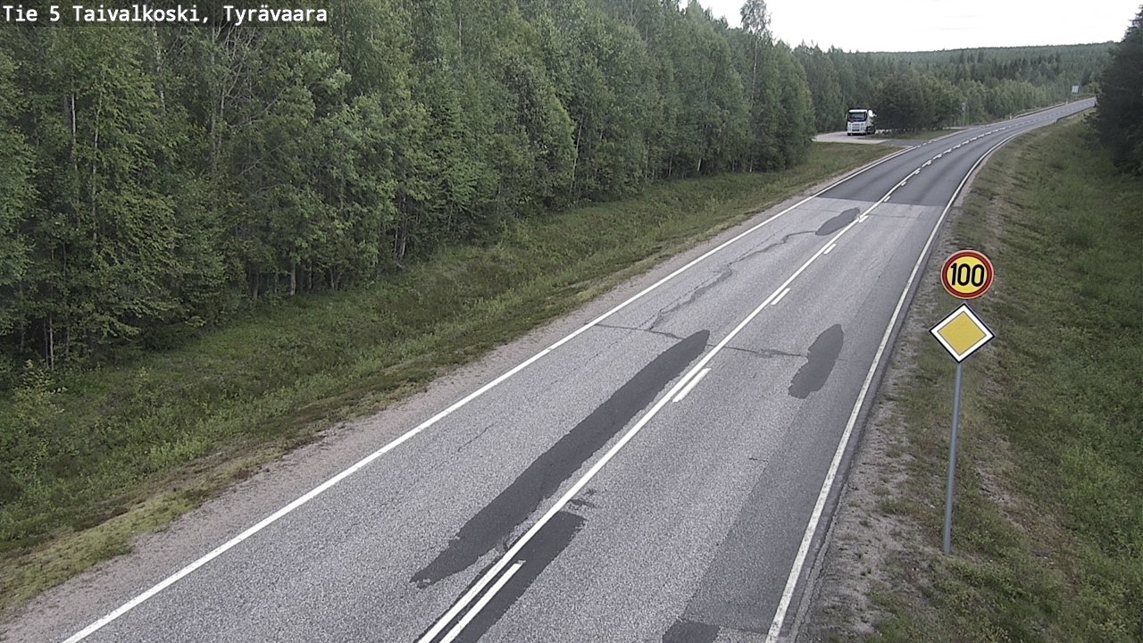 Kelikamerat Kuva Tie 5 Taivalkoski, Tyrävaara, Taivalkoski, Pohjois-Pohjanmaa