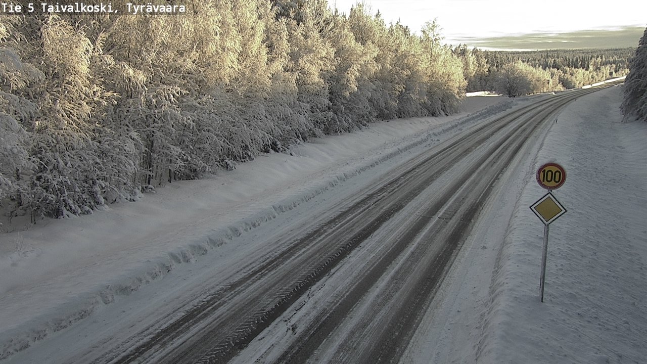 Kelikamerat Kuva Tie 5 Taivalkoski, Tyrävaara, Taivalkoski, Pohjois-Pohjanmaa
