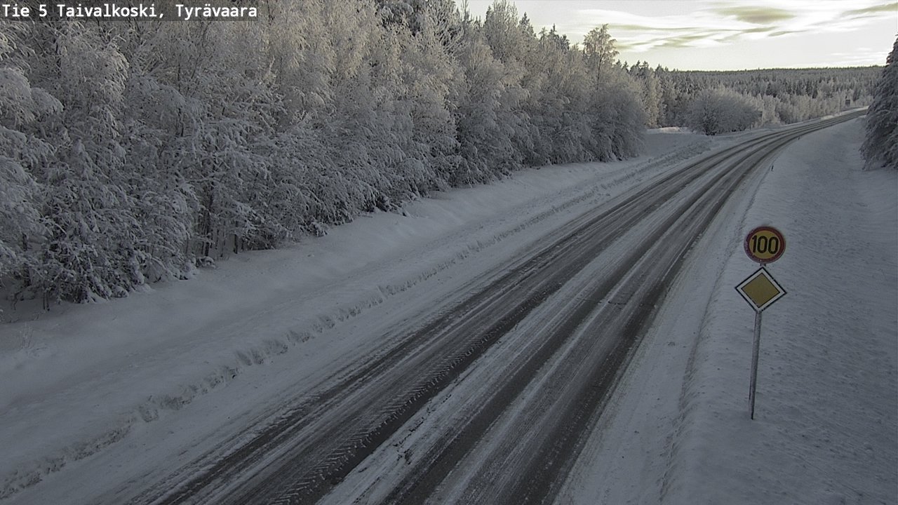 Kelikamerat Kuva Tie 5 Taivalkoski, Tyrävaara, Taivalkoski, Pohjois-Pohjanmaa