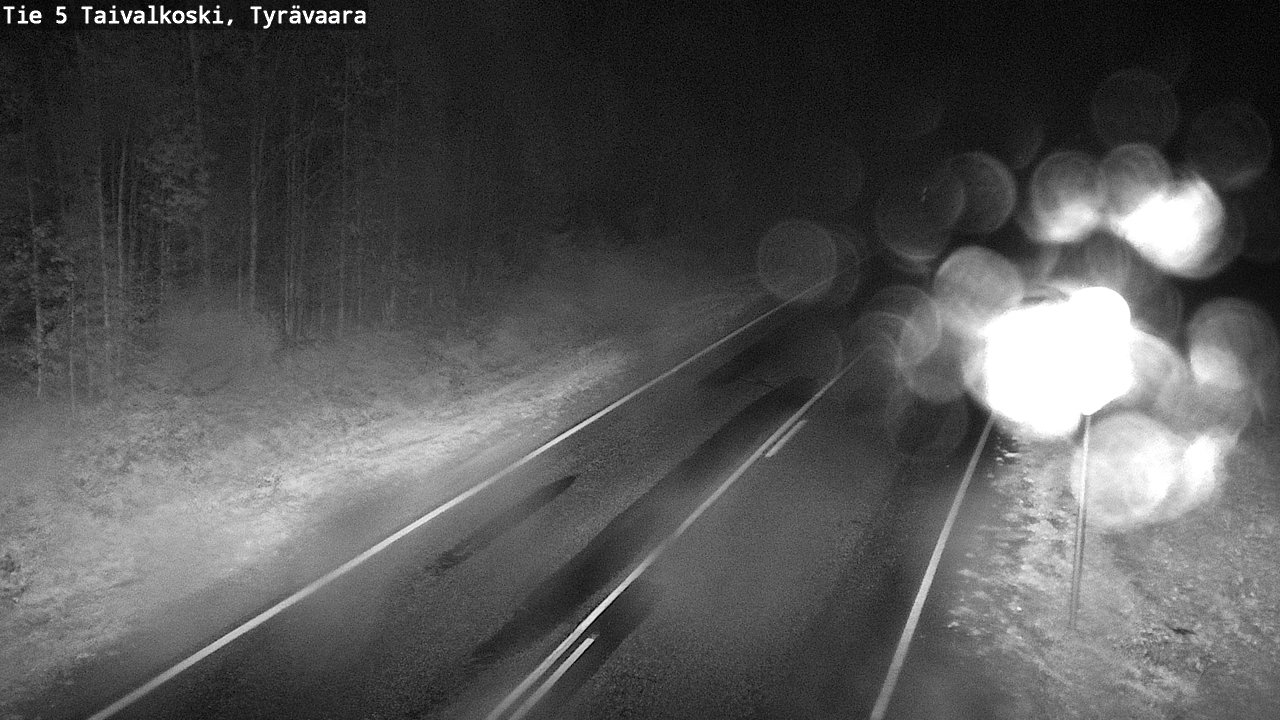 Weather Camera Image Road 5 Taivalkoski, Tyrävaara, Taivalkoski, Pohjois-Pohjanmaa