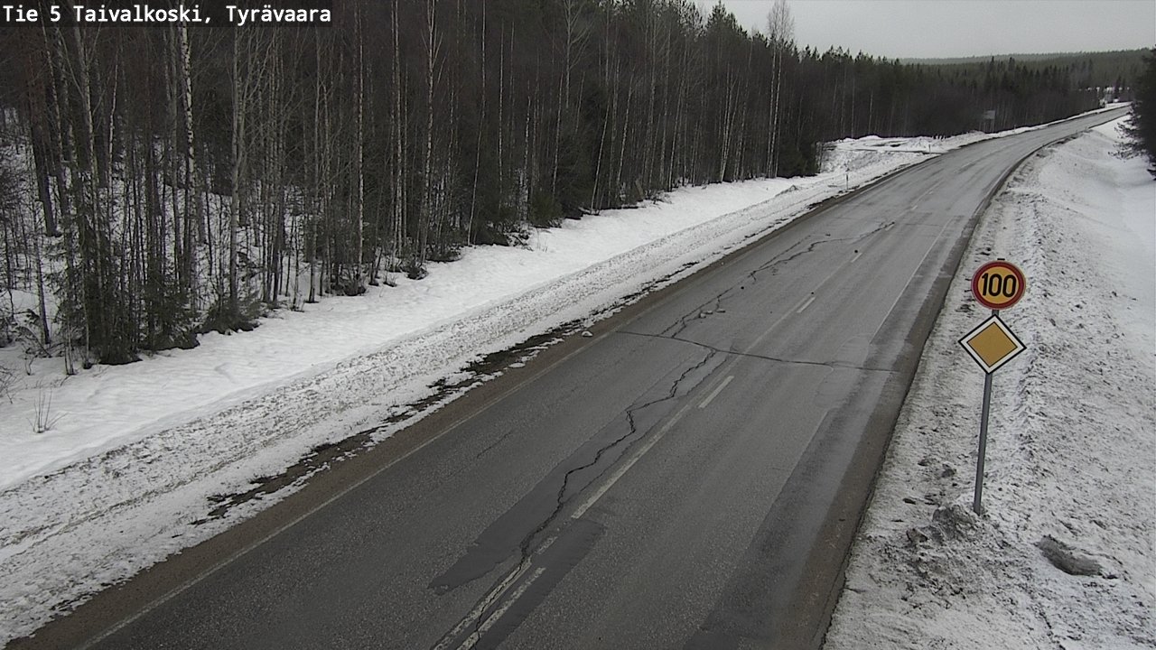 Kelikamerat Kuva Tie 5 Taivalkoski, Tyrävaara, Taivalkoski, Pohjois-Pohjanmaa