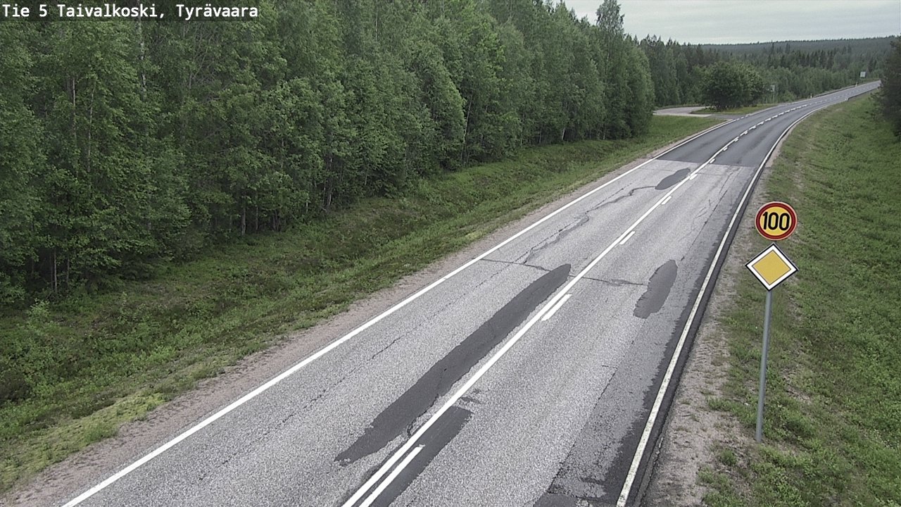 Kelikamerat Kuva Tie 5 Taivalkoski, Tyrävaara, Taivalkoski, Pohjois-Pohjanmaa