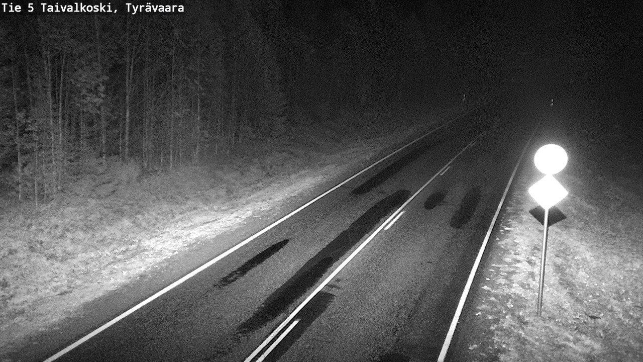 Weather Camera Image Road 5 Taivalkoski, Tyrävaara, Taivalkoski, Pohjois-Pohjanmaa
