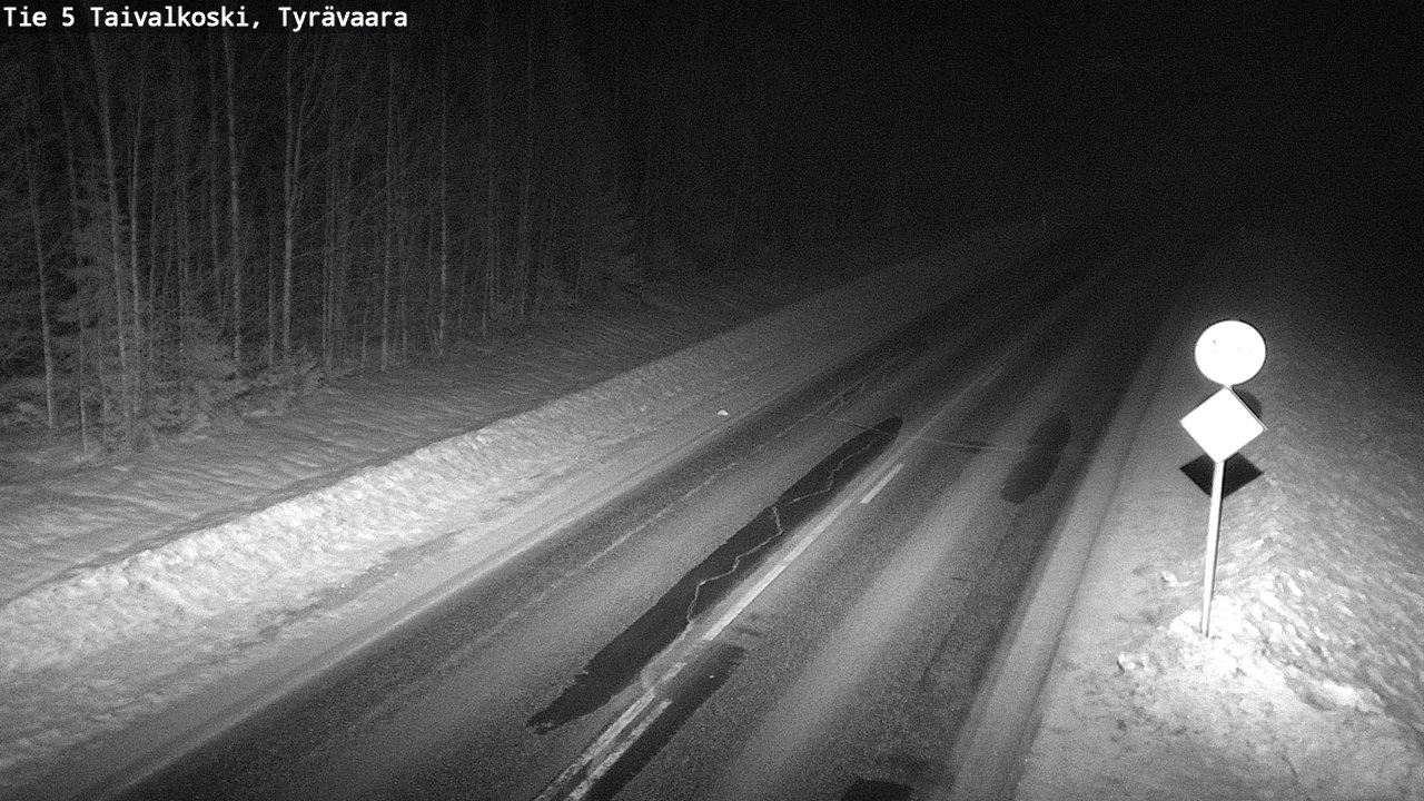 Kelikamerat Kuva Tie 5 Taivalkoski, Tyrävaara, Taivalkoski, Pohjois-Pohjanmaa