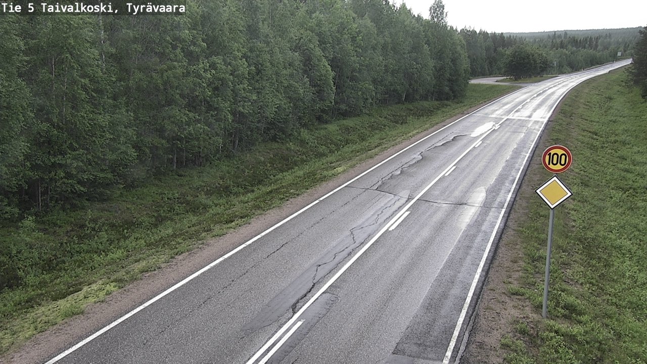 Kelikamerat Kuva Tie 5 Taivalkoski, Tyrävaara, Taivalkoski, Pohjois-Pohjanmaa