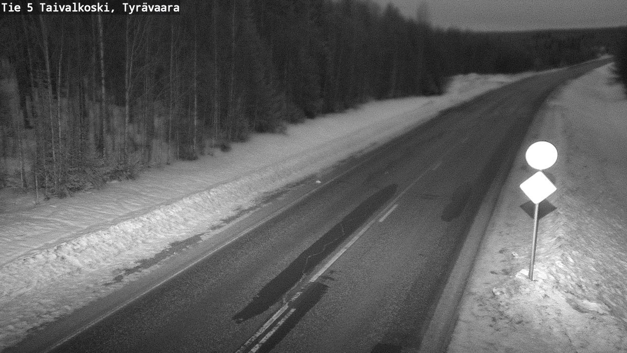 Kelikamerat Kuva Tie 5 Taivalkoski, Tyrävaara, Taivalkoski, Pohjois-Pohjanmaa