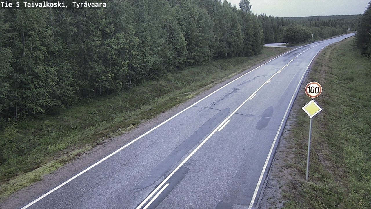 Kelikamerat Kuva Tie 5 Taivalkoski, Tyrävaara, Taivalkoski, Pohjois-Pohjanmaa