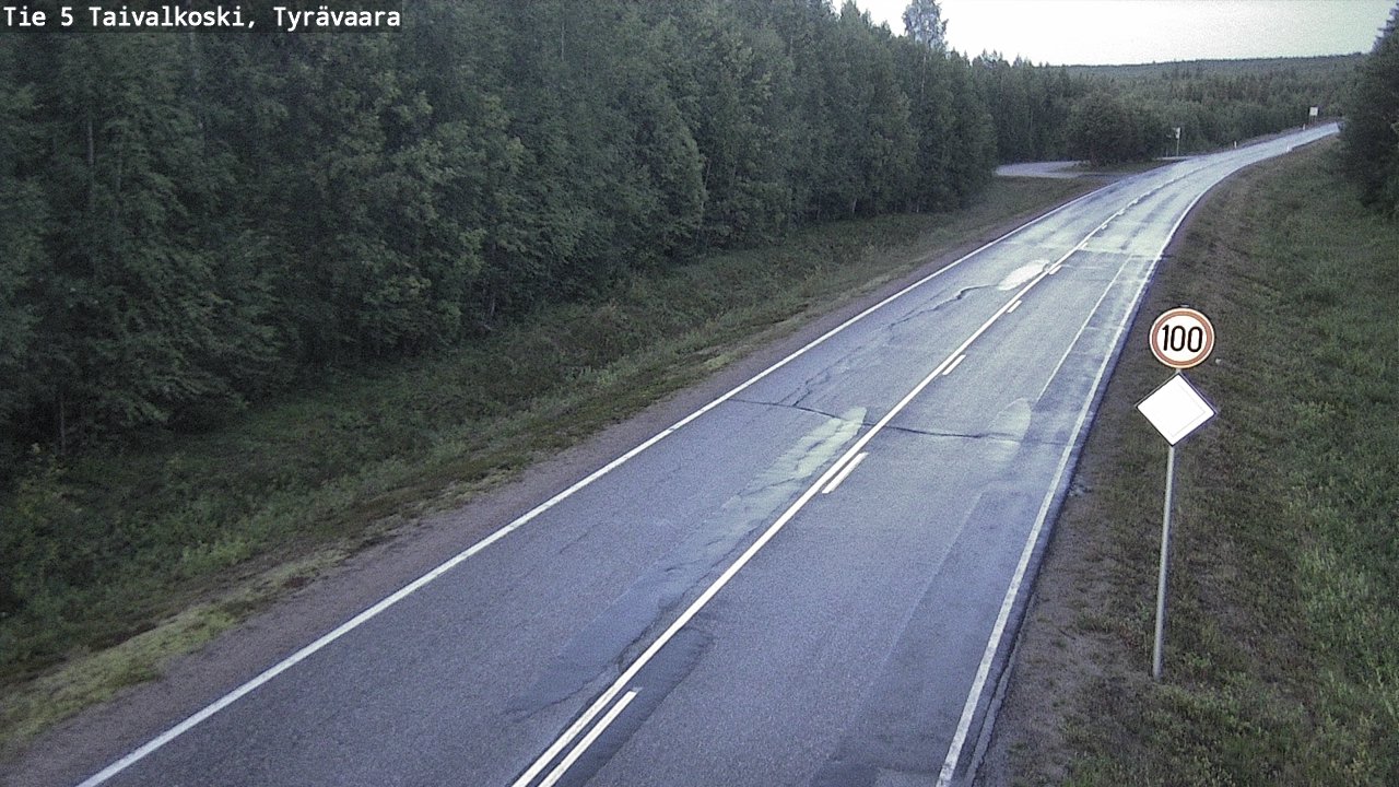 Kelikamerat Kuva Tie 5 Taivalkoski, Tyrävaara, Taivalkoski, Pohjois-Pohjanmaa