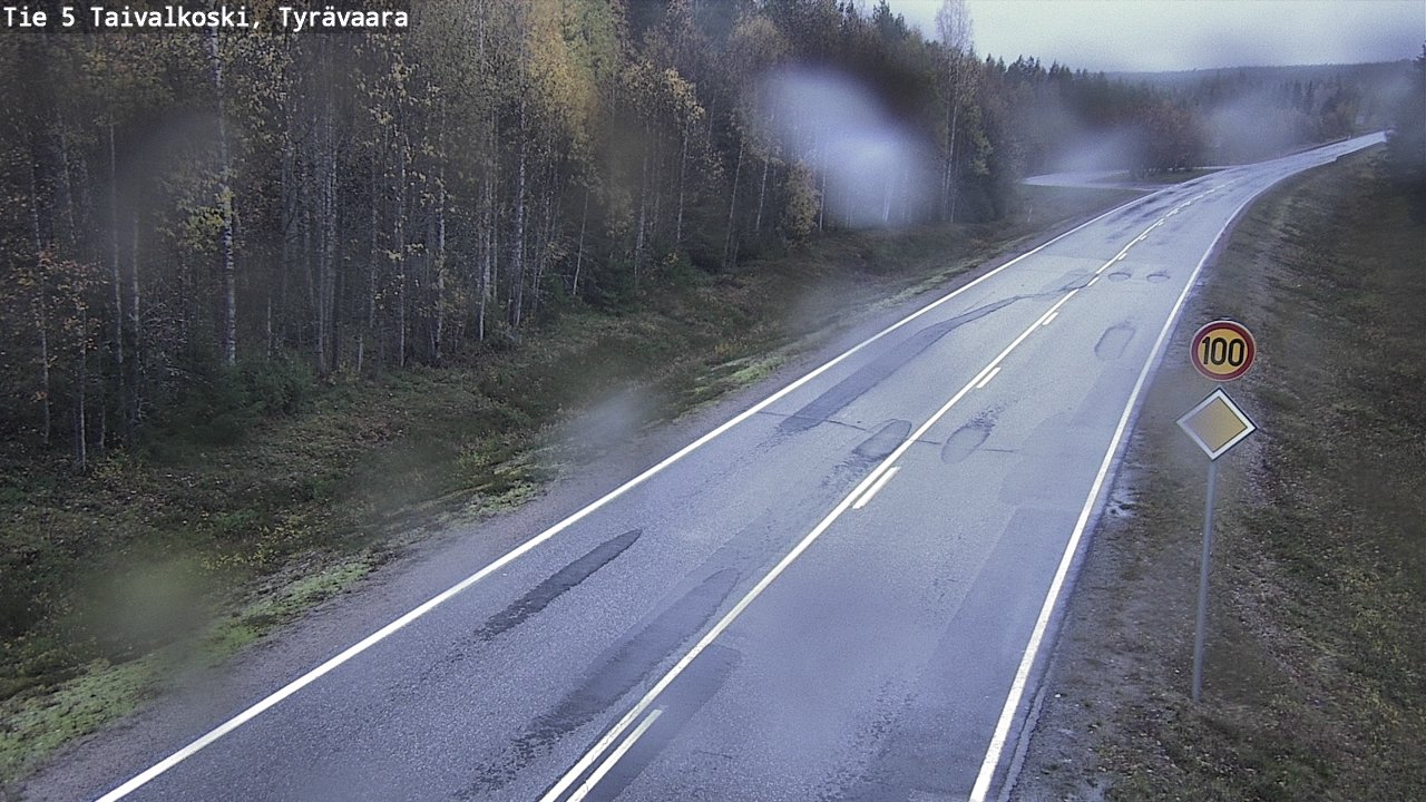 Weather Camera Image Road 5 Taivalkoski, Tyrävaara, Taivalkoski, Pohjois-Pohjanmaa