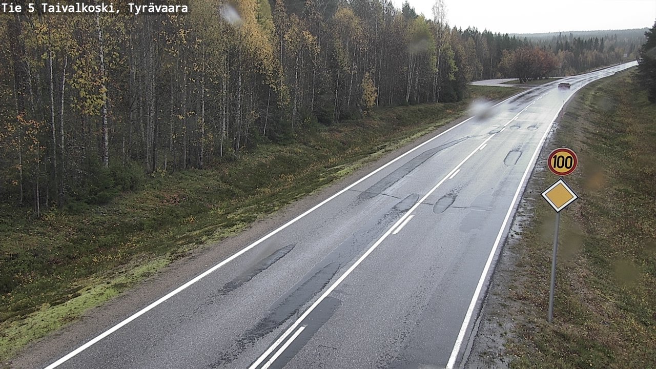 Kelikamerat Kuva Tie 5 Taivalkoski, Tyrävaara, Taivalkoski, Pohjois-Pohjanmaa