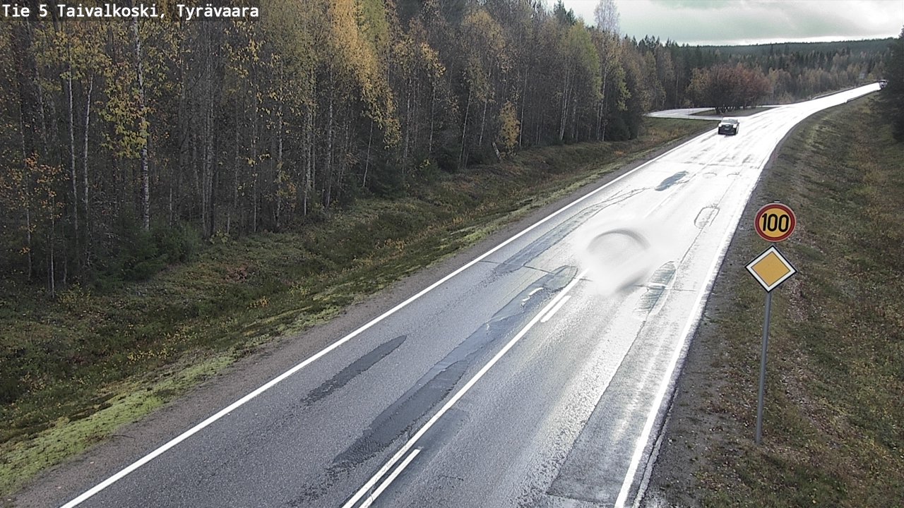 Kelikamerat Kuva Tie 5 Taivalkoski, Tyrävaara, Taivalkoski, Pohjois-Pohjanmaa