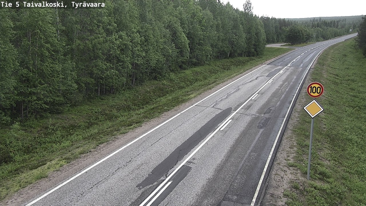 Kelikamerat Kuva Tie 5 Taivalkoski, Tyrävaara, Taivalkoski, Pohjois-Pohjanmaa