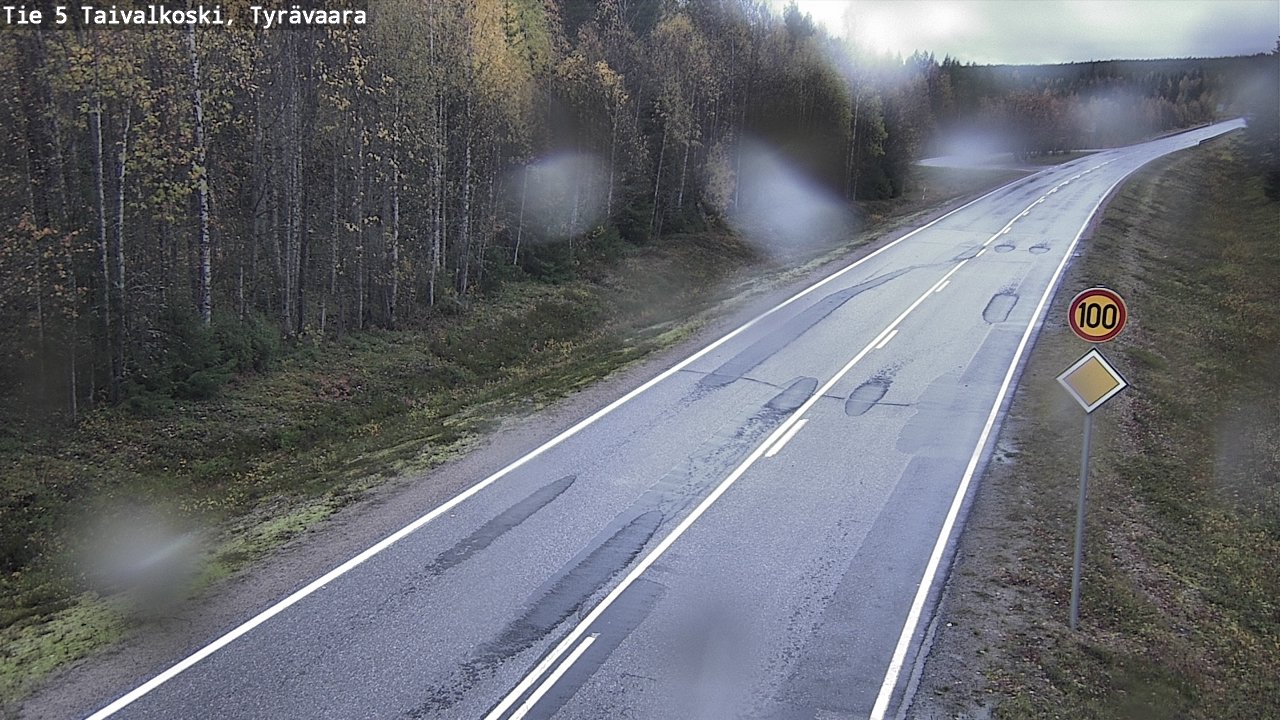 Weather Camera Image Road 5 Taivalkoski, Tyrävaara, Taivalkoski, Pohjois-Pohjanmaa