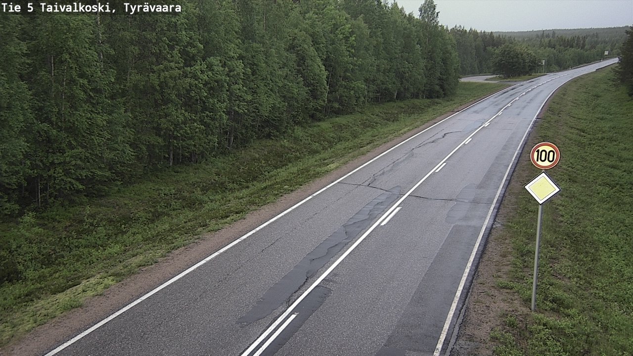 Kelikamerat Kuva Tie 5 Taivalkoski, Tyrävaara, Taivalkoski, Pohjois-Pohjanmaa