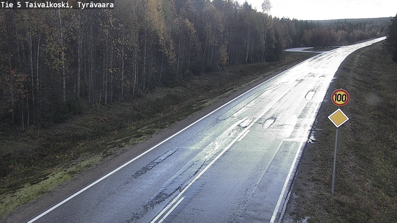 Weather Camera Image Road 5 Taivalkoski, Tyrävaara, Taivalkoski, Pohjois-Pohjanmaa