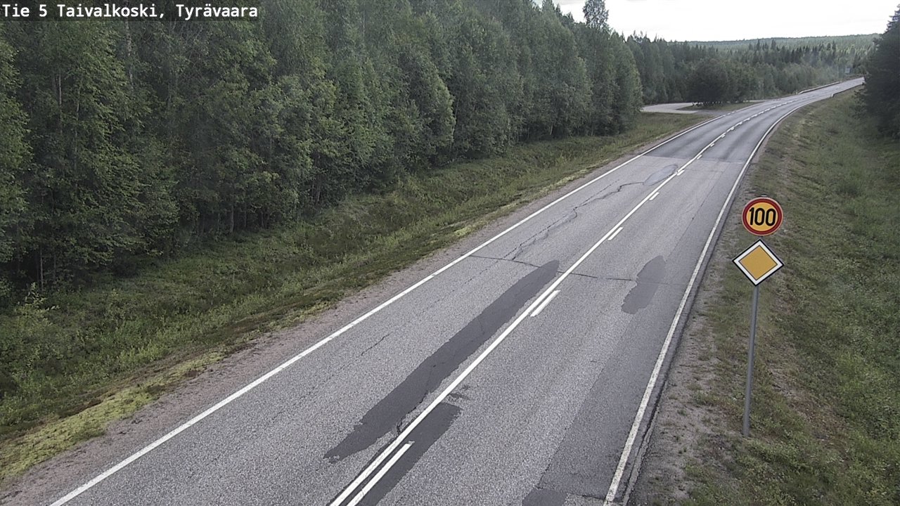 Kelikamerat Kuva Tie 5 Taivalkoski, Tyrävaara, Taivalkoski, Pohjois-Pohjanmaa