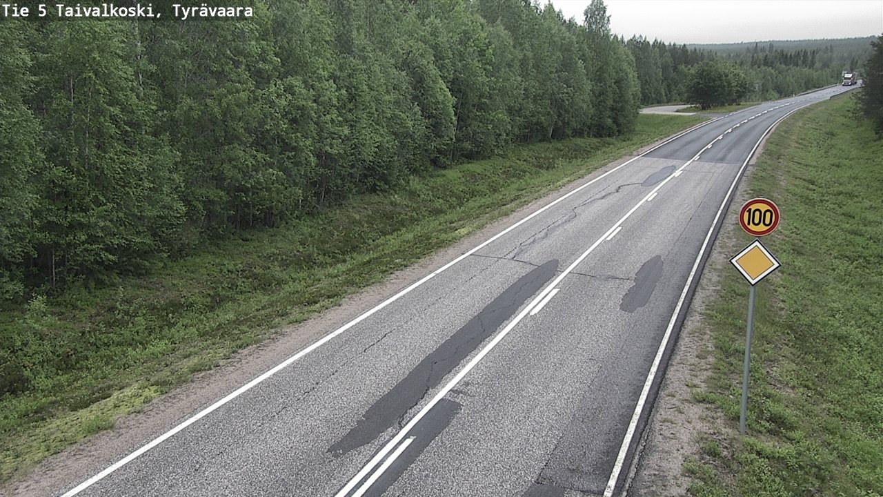 Kelikamerat Kuva Tie 5 Taivalkoski, Tyrävaara, Taivalkoski, Pohjois-Pohjanmaa