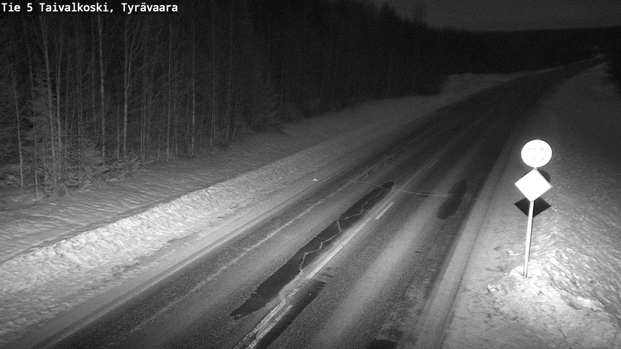 Kelikamerat Kuva Tie 5 Taivalkoski, Tyrävaara, Taivalkoski, Pohjois-Pohjanmaa