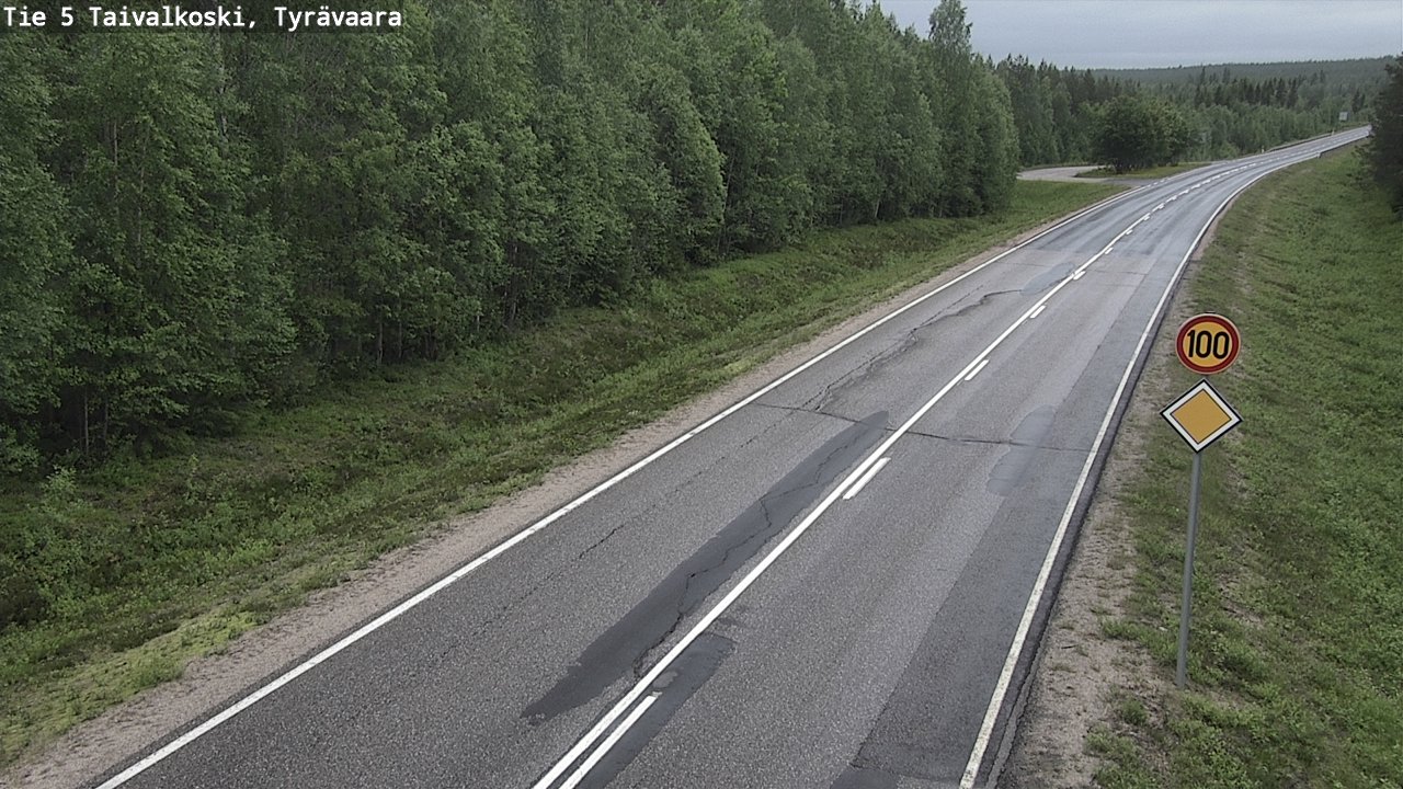 Kelikamerat Kuva Tie 5 Taivalkoski, Tyrävaara, Taivalkoski, Pohjois-Pohjanmaa