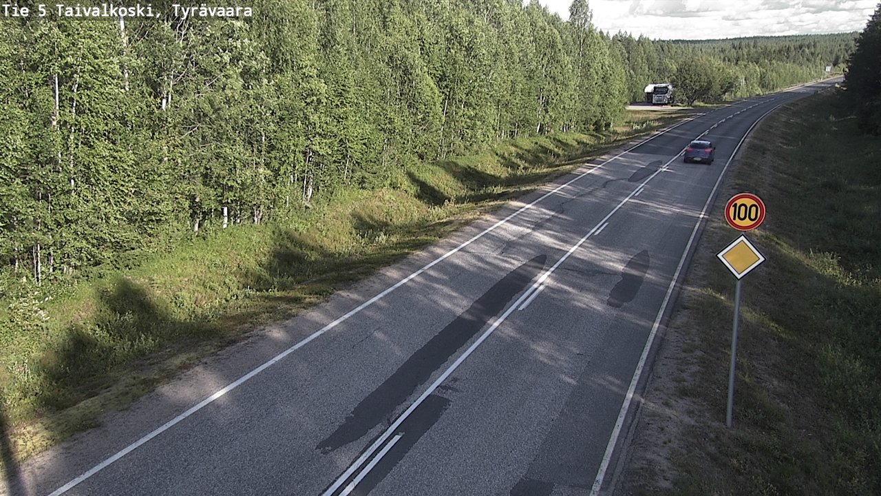 Kelikamerat Kuva Tie 5 Taivalkoski, Tyrävaara, Taivalkoski, Pohjois-Pohjanmaa
