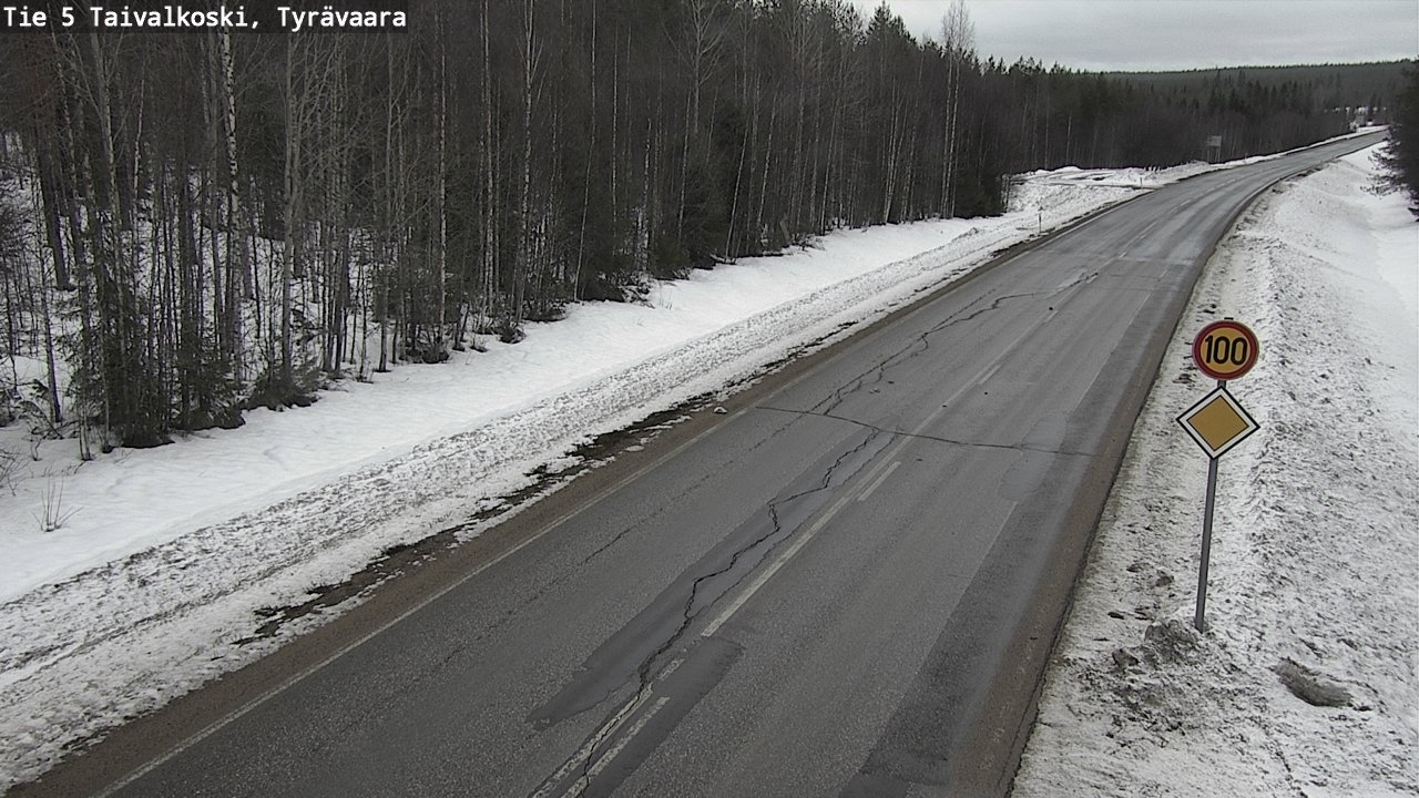 Kelikamerat Kuva Tie 5 Taivalkoski, Tyrävaara, Taivalkoski, Pohjois-Pohjanmaa
