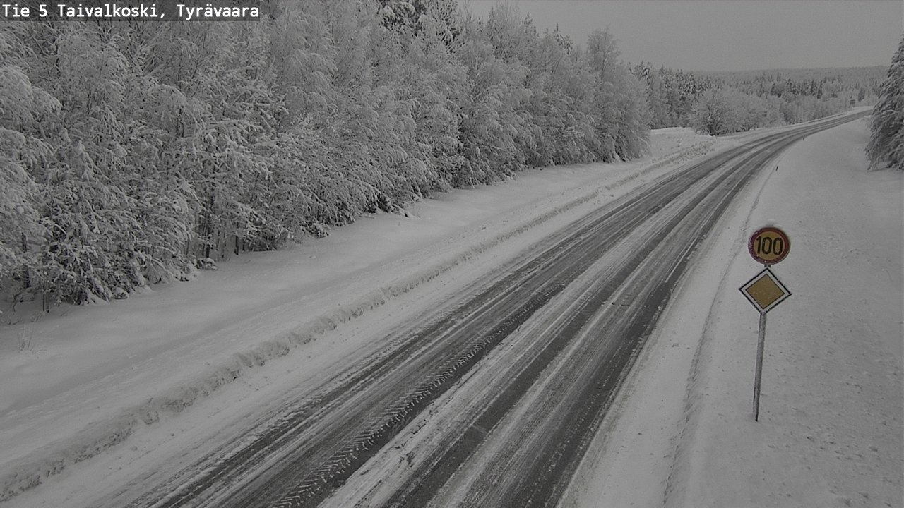 Kelikamerat Kuva Tie 5 Taivalkoski, Tyrävaara, Taivalkoski, Pohjois-Pohjanmaa