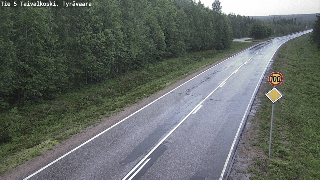 Kelikamerat Kuva Tie 5 Taivalkoski, Tyrävaara, Taivalkoski, Pohjois-Pohjanmaa