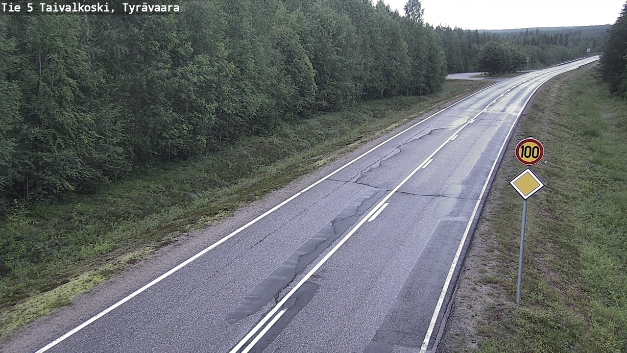 Kelikamerat Kuva Tie 5 Taivalkoski, Tyrävaara, Taivalkoski, Pohjois-Pohjanmaa