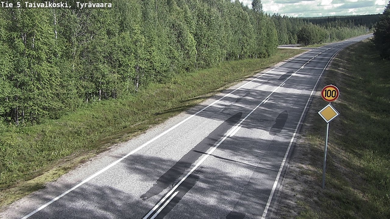 Kelikamerat Kuva Tie 5 Taivalkoski, Tyrävaara, Taivalkoski, Pohjois-Pohjanmaa
