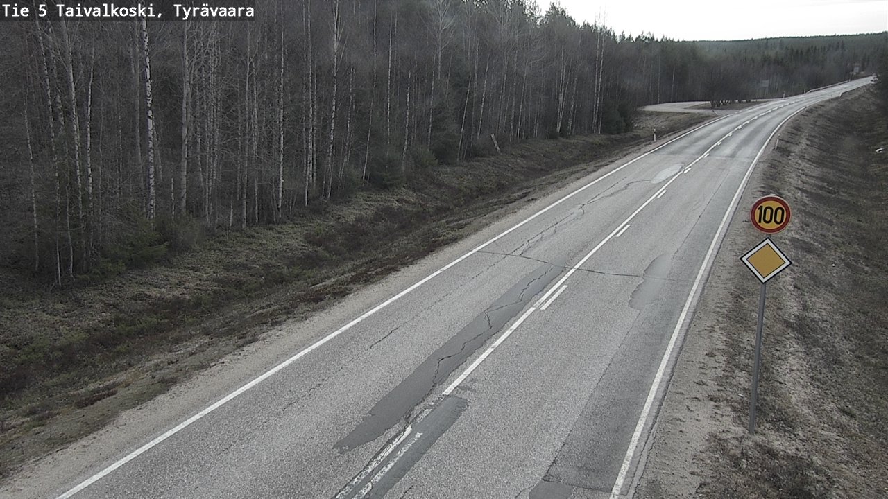 Kelikamerat Kuva Tie 5 Taivalkoski, Tyrävaara, Taivalkoski, Pohjois-Pohjanmaa
