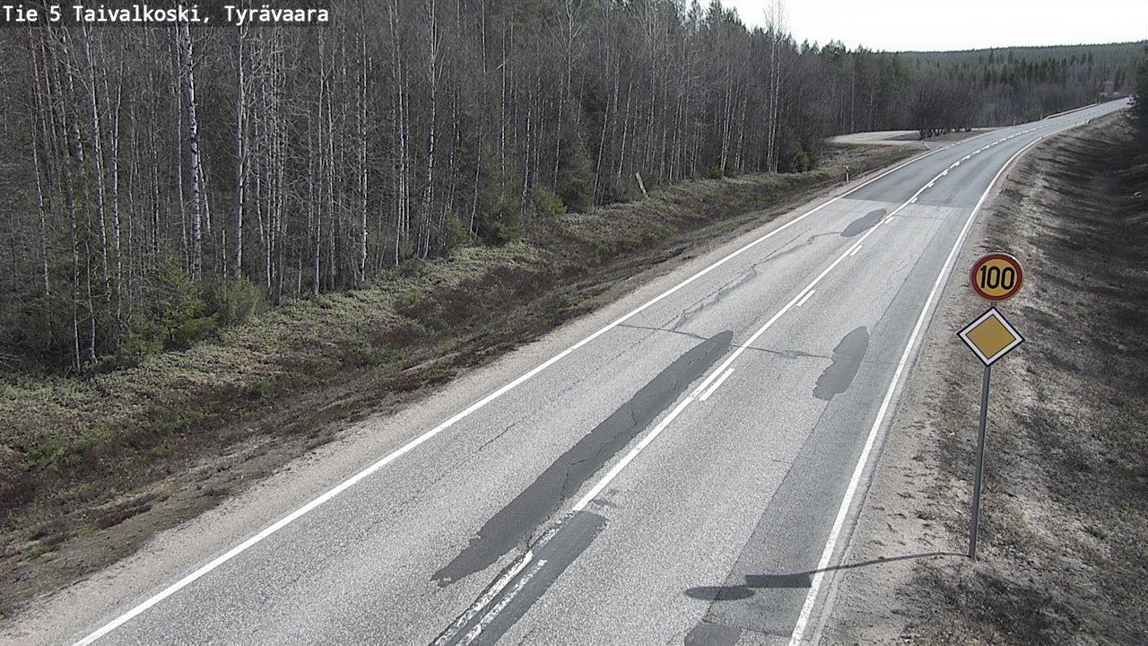 Kelikamerat Kuva Tie 5 Taivalkoski, Tyrävaara, Taivalkoski, Pohjois-Pohjanmaa