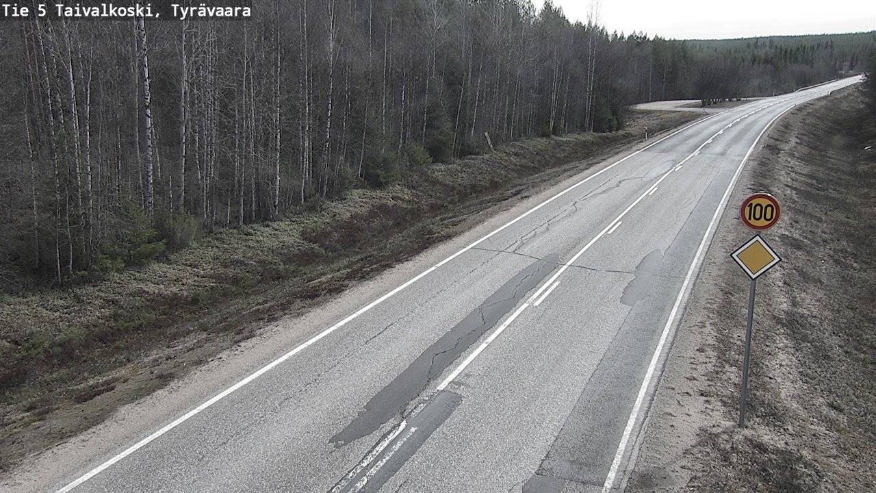 Kelikamerat Kuva Tie 5 Taivalkoski, Tyrävaara, Taivalkoski, Pohjois-Pohjanmaa