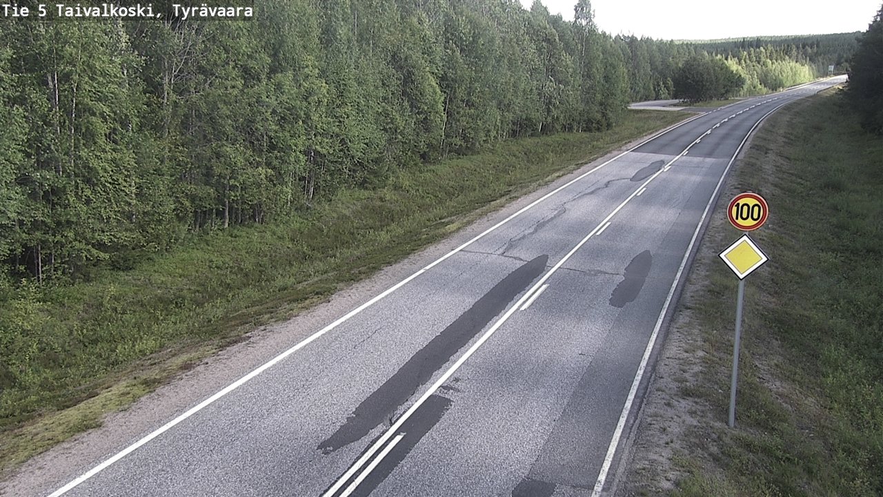 Kelikamerat Kuva Tie 5 Taivalkoski, Tyrävaara, Taivalkoski, Pohjois-Pohjanmaa
