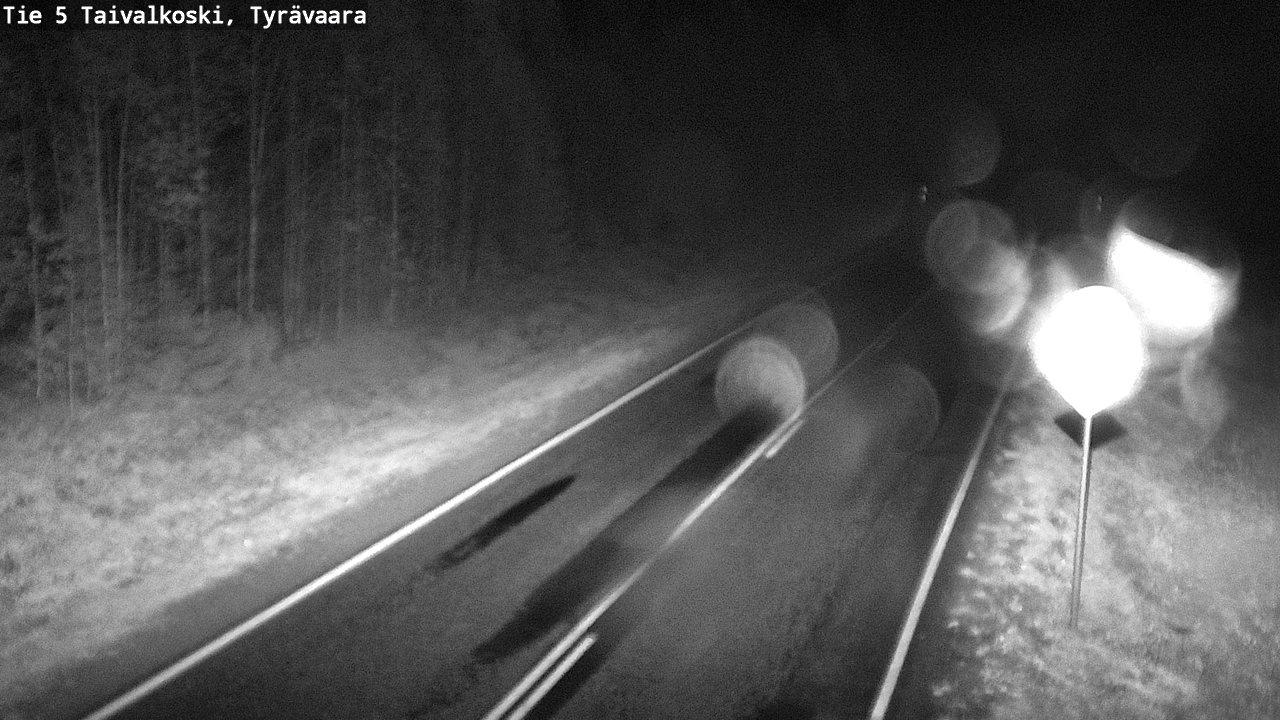 Weather Camera Image Road 5 Taivalkoski, Tyrävaara, Taivalkoski, Pohjois-Pohjanmaa