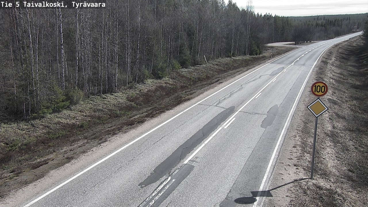 Kelikamerat Kuva Tie 5 Taivalkoski, Tyrävaara, Taivalkoski, Pohjois-Pohjanmaa