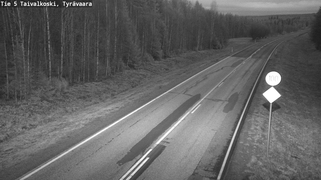 Kelikamerat Kuva Tie 5 Taivalkoski, Tyrävaara, Taivalkoski, Pohjois-Pohjanmaa