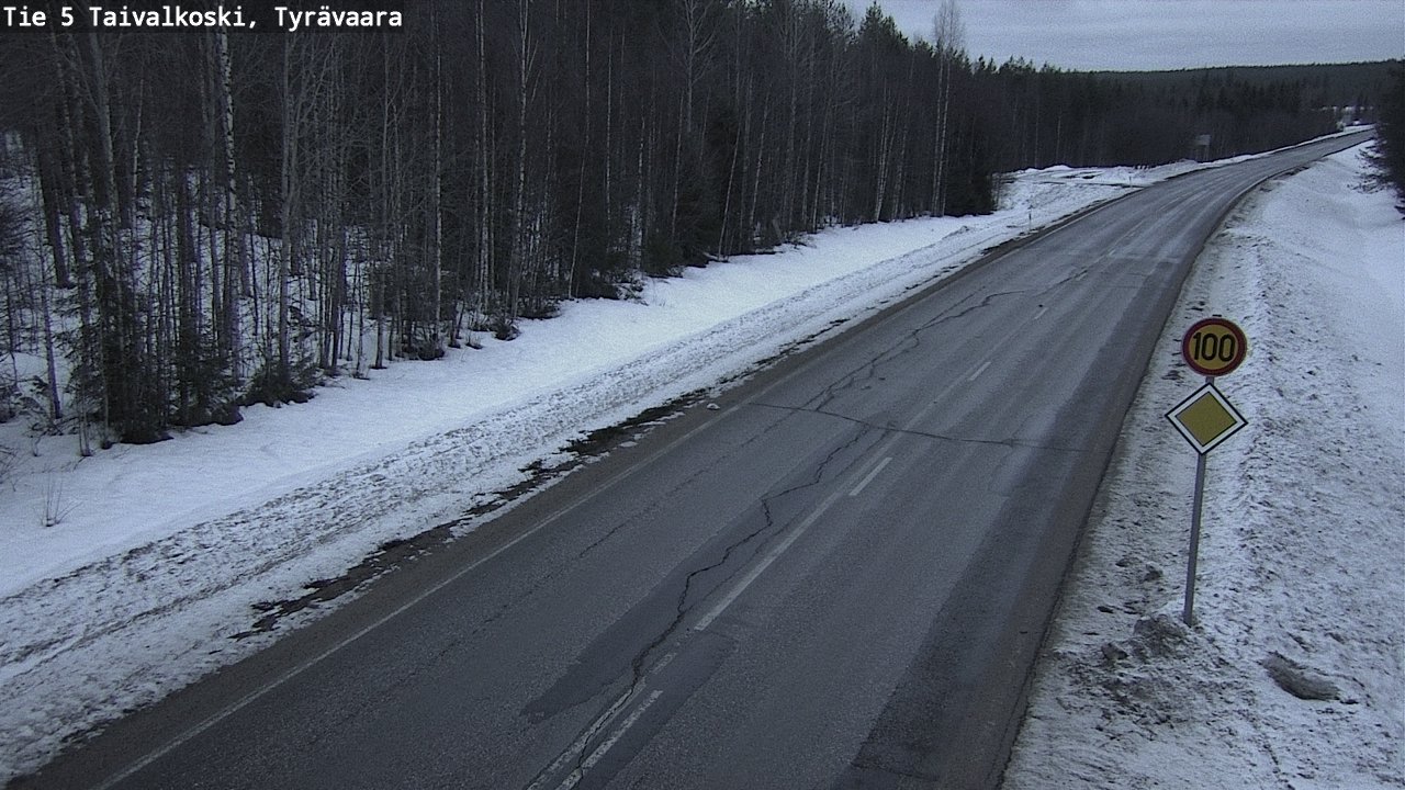 Kelikamerat Kuva Tie 5 Taivalkoski, Tyrävaara, Taivalkoski, Pohjois-Pohjanmaa
