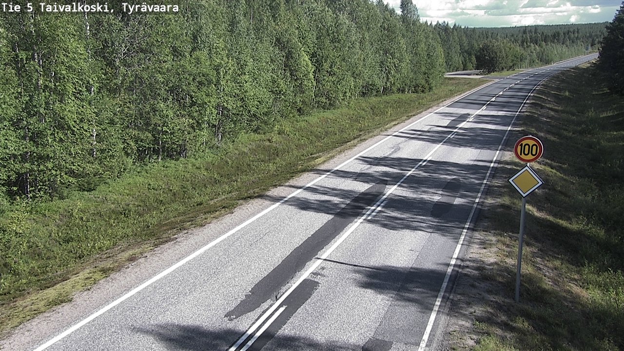 Kelikamerat Kuva Tie 5 Taivalkoski, Tyrävaara, Taivalkoski, Pohjois-Pohjanmaa