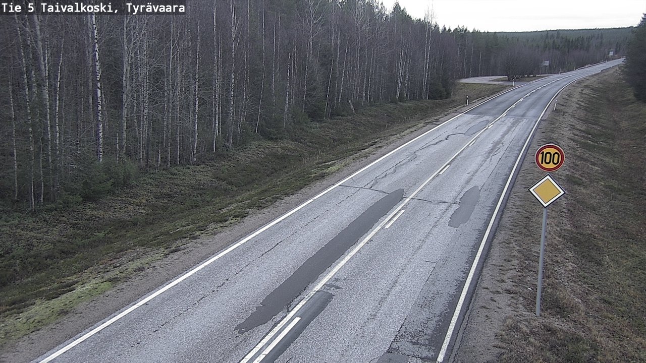 Kelikamerat Kuva Tie 5 Taivalkoski, Tyrävaara, Taivalkoski, Pohjois-Pohjanmaa
