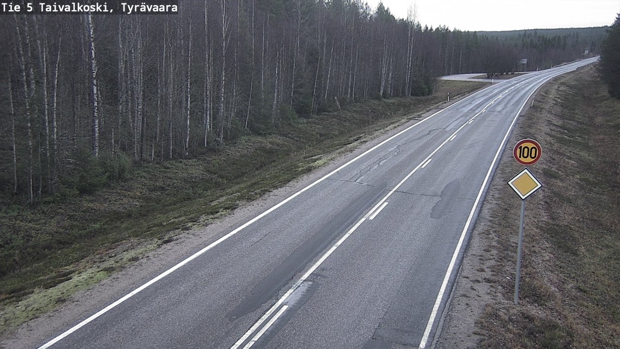 Kelikamerat Kuva Tie 5 Taivalkoski, Tyrävaara, Taivalkoski, Pohjois-Pohjanmaa