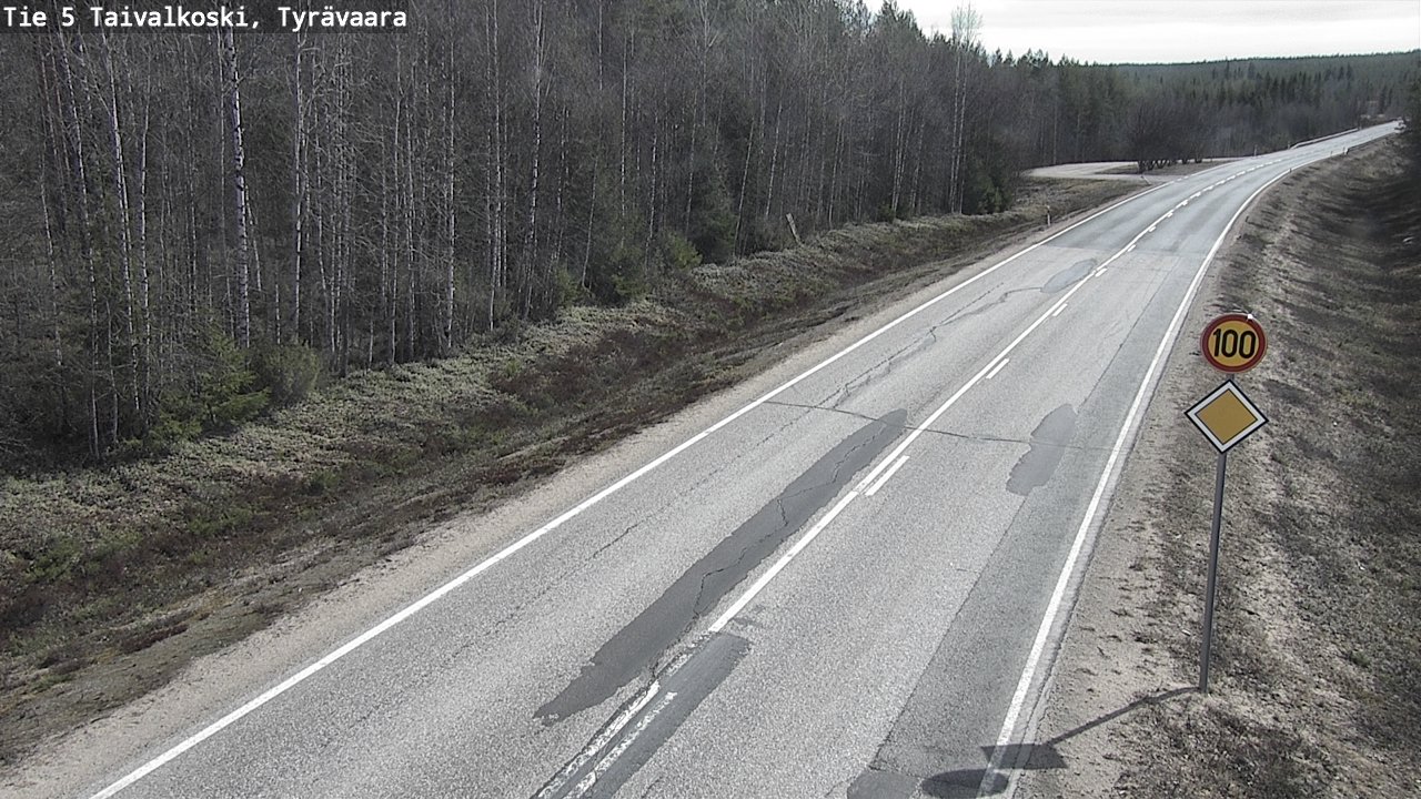 Kelikamerat Kuva Tie 5 Taivalkoski, Tyrävaara, Taivalkoski, Pohjois-Pohjanmaa