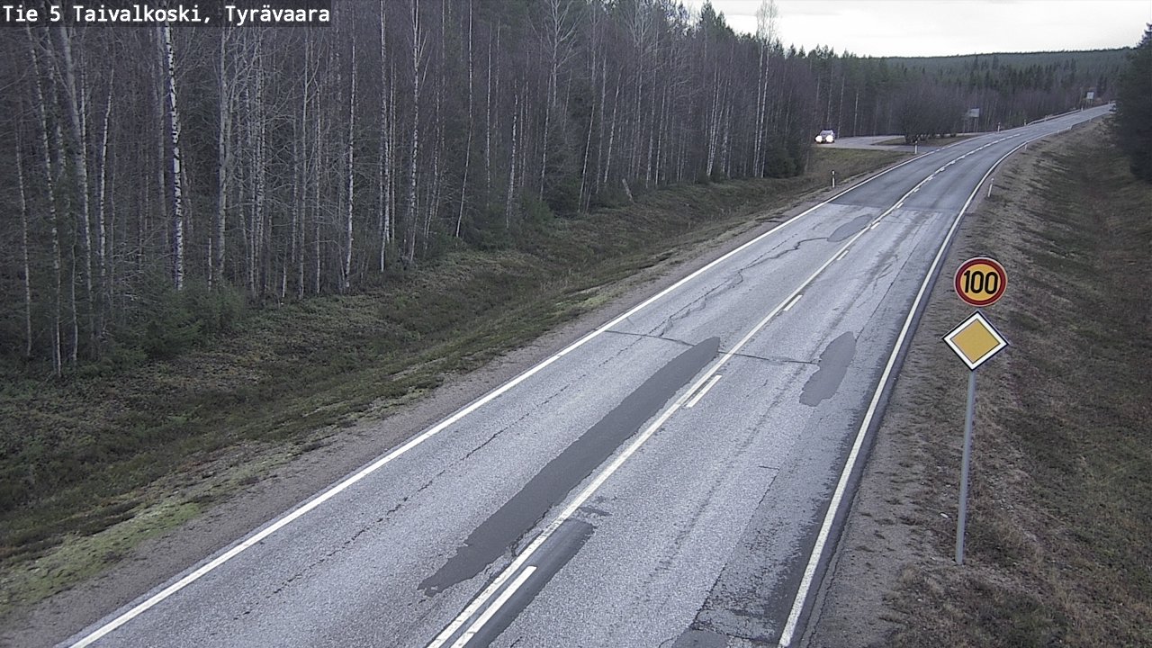 Kelikamerat Kuva Tie 5 Taivalkoski, Tyrävaara, Taivalkoski, Pohjois-Pohjanmaa