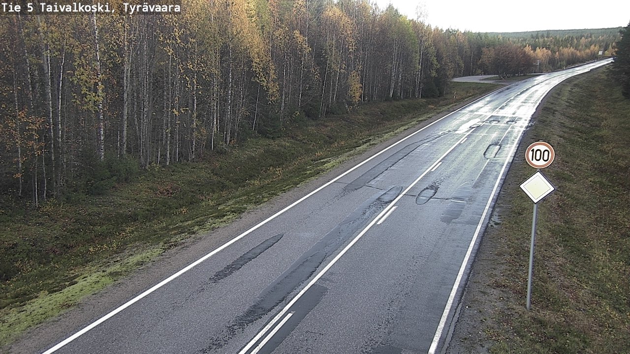 Weather Camera Image Road 5 Taivalkoski, Tyrävaara, Taivalkoski, Pohjois-Pohjanmaa