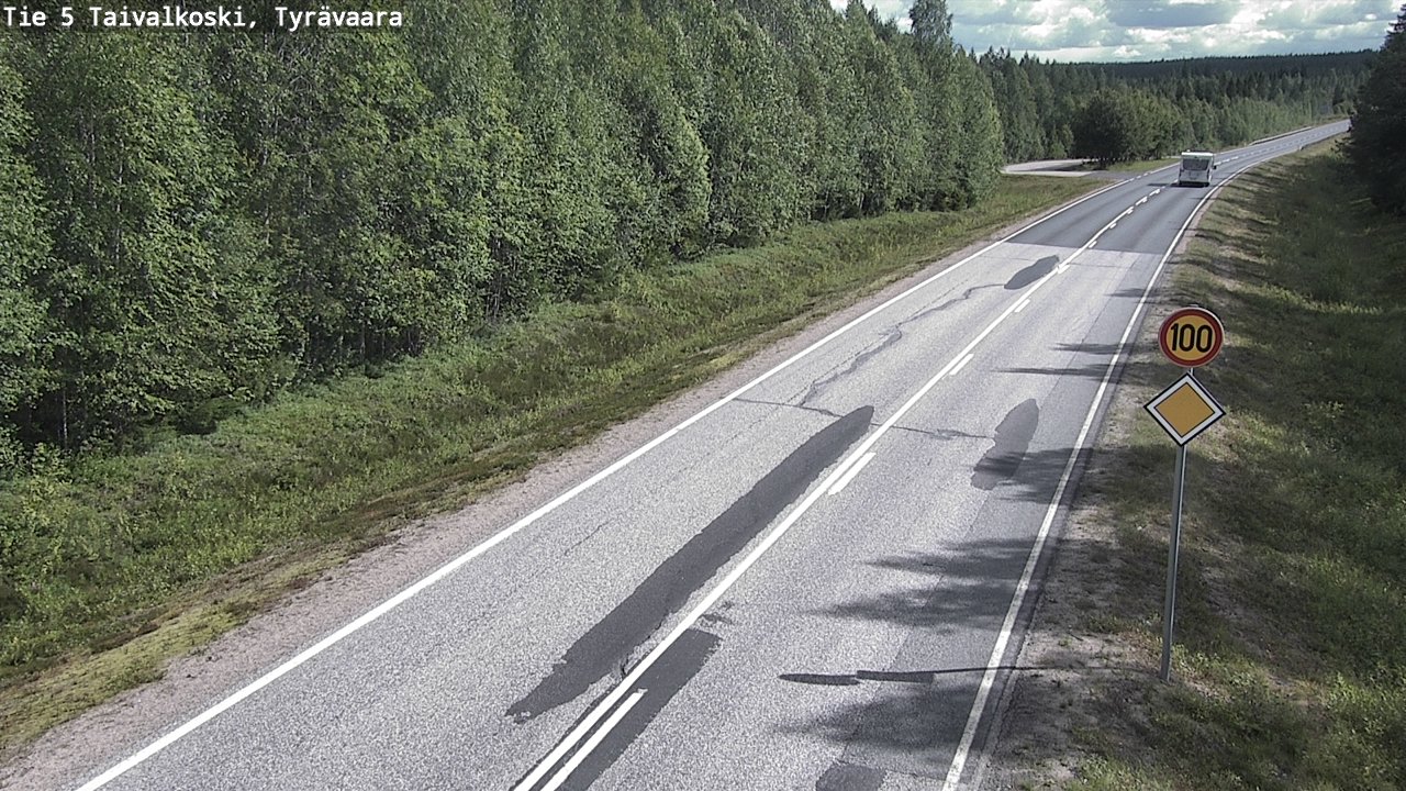 Kelikamerat Kuva Tie 5 Taivalkoski, Tyrävaara, Taivalkoski, Pohjois-Pohjanmaa