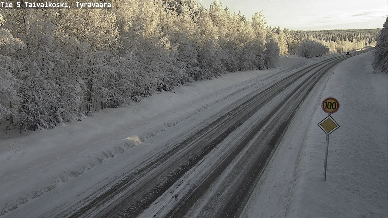 Kelikamerat Kuva Tie 5 Taivalkoski, Tyrävaara, Taivalkoski, Pohjois-Pohjanmaa