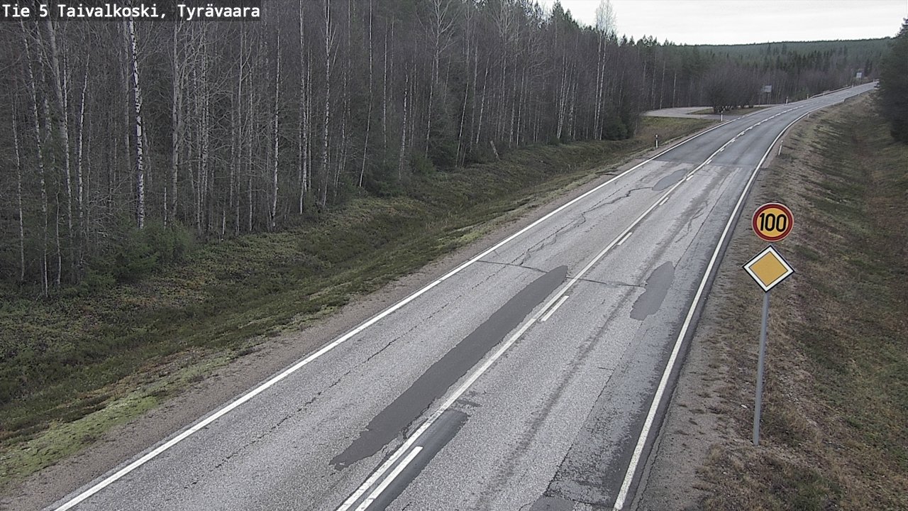 Kelikamerat Kuva Tie 5 Taivalkoski, Tyrävaara, Taivalkoski, Pohjois-Pohjanmaa