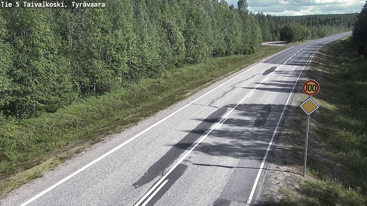 Kelikamerat Kuva Tie 5 Taivalkoski, Tyrävaara, Taivalkoski, Pohjois-Pohjanmaa