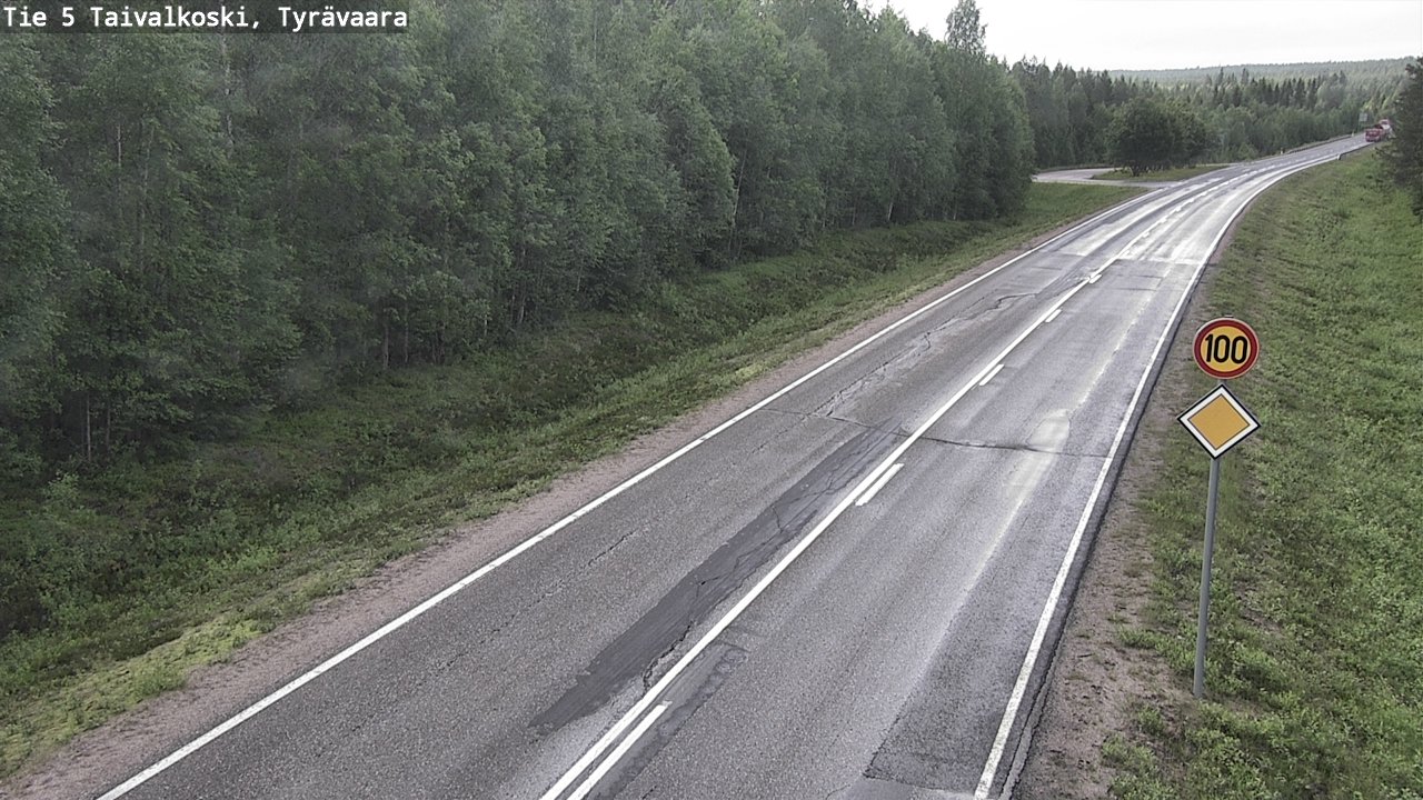 Kelikamerat Kuva Tie 5 Taivalkoski, Tyrävaara, Taivalkoski, Pohjois-Pohjanmaa